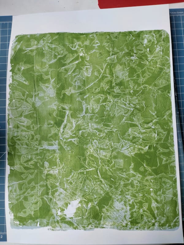 barb@home: Blumen, Vintage-Papier & Gel Press